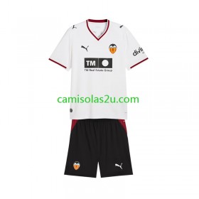 Camisolas de futebol Valencia CF Criança Equipamento Principal 2026/27 Manga Curta